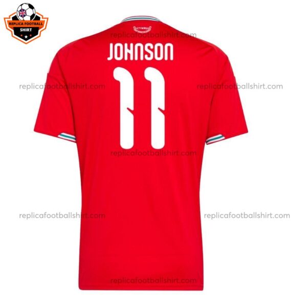 Wales World Cup 2026 JOHNSON 11 Home Men Replica Football Shirt