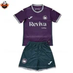 Swansea City Away Kids Replica Football Kit 2025/26