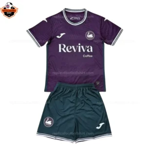 Swansea City Away Kids Replica Football Kit 2025/26