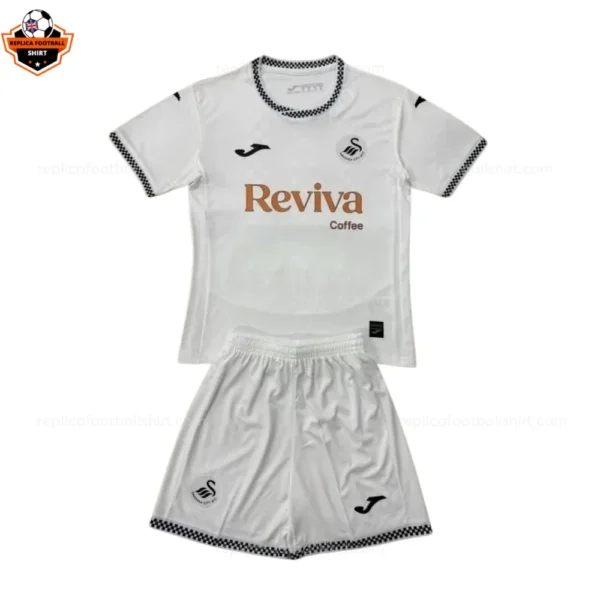Swansea City Home Kids Replica Football Kit 2025/26