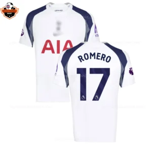 Tottenham Hotspur Home Men Replica Football Shirt 2025/26 ROMERO 17 Printed
