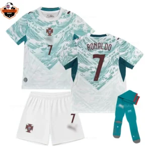 Portugal World Cup 2026 RONALDO 7 Away Kid Replica Football Kit