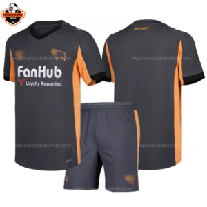 Derby County Away Kid Replica Football Kit 2025/26