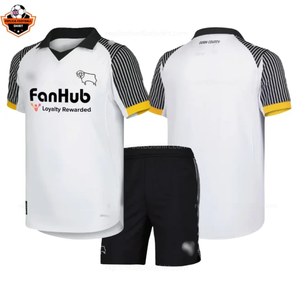 Derby County Home Kid Replica Football Kit 25/26