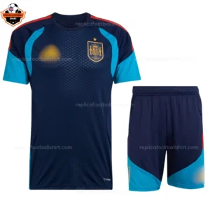 RFS Spain Training Kids Football Kit 26_27-front view-royalblue