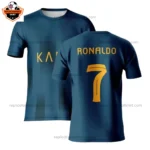 Al Nassr Away Men Replica Football Shirt 2023/24 RONALDO 7 Printed