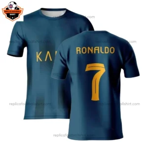 Al Nassr Away Men Replica Football Shirt 2023/24 RONALDO 7 Printed