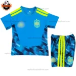 Spain World Cup 2026 Goalkeeper Kid Replica Football Kit