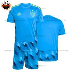 Spain World Cup 2026 Goalkeeper Kid Replica Football Kit