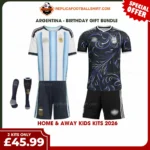 Argentina World Cup 2026 Gift Bundle – Home and Away Fan-Version Kids Football Kits