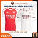 Arsenal 2025/26 Gift Bundle – Home and Away and Third Fan-Version Men Football Shirts