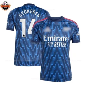 Arsenal Away Men Replica Football Shirt 2025/26 Gyökeres 14 Printed