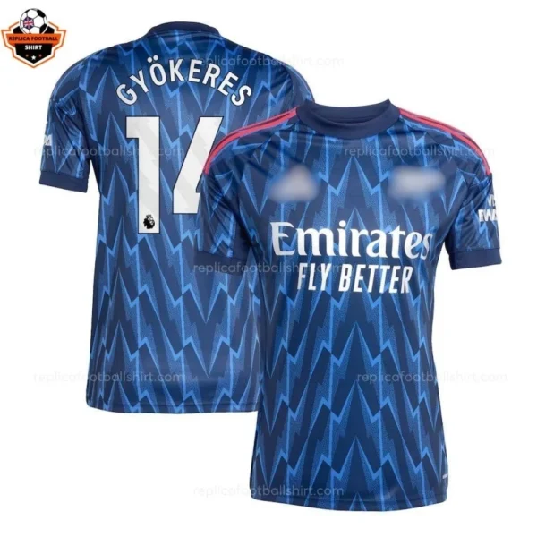 Arsenal Away Men Replica Football Shirt 2025/26 Gyökeres 14 Printed