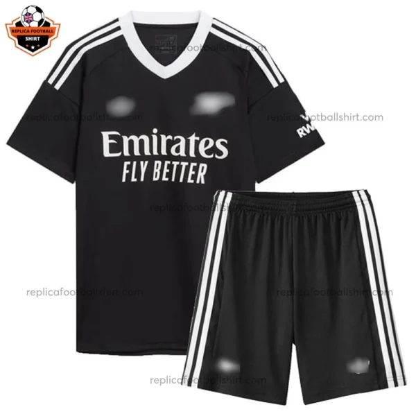 Arsenal Black Goalkeeper Kid Replica Football Kit 2024/25