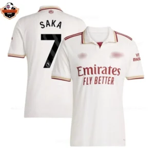 Arsenal Third Men Replica Football Shirt 2025/26 SAKA 7 Printed