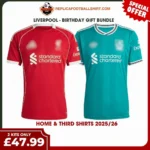 Liverpool 2025/26 Gift Bundle - Home and Third Fan-Version Men Football Shirts