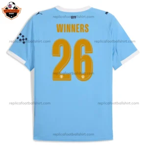 Manchester City Home Men Football Shirt 25/26 WINNERS 26 - Back view
