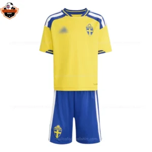 Sweden World Cup 2026 Home Kid Replica Football Kit