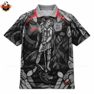 England Special Edition Men Replica Football Shirt 2026 - Black Red