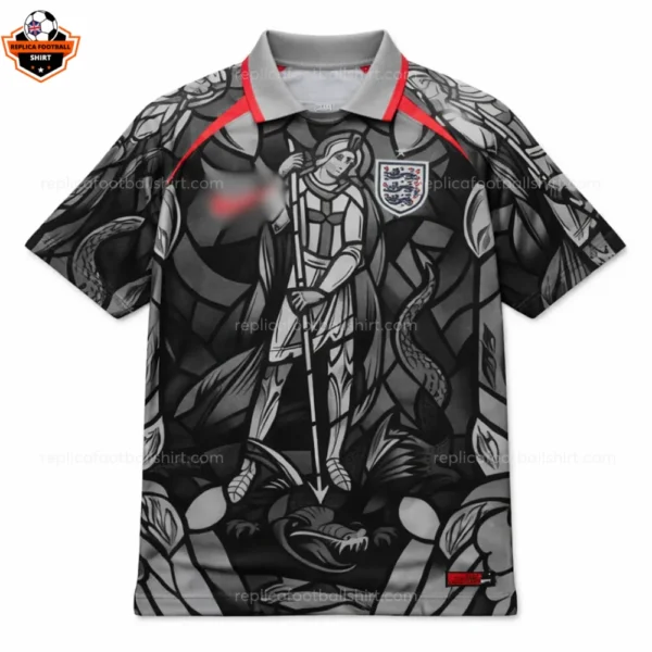 England Special Edition Men Replica Football Shirt 2026 - Black Red