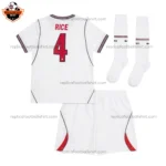 England World Cup 2026 RICE 4 Home Kid Replica Football Kit