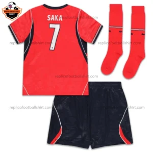 England World Cup 2026 SAKA 7 Away Kid Replica Football Kit - back view