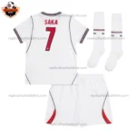 England World Cup 2026 SAKA 7 Home Kid Replica Football Kit