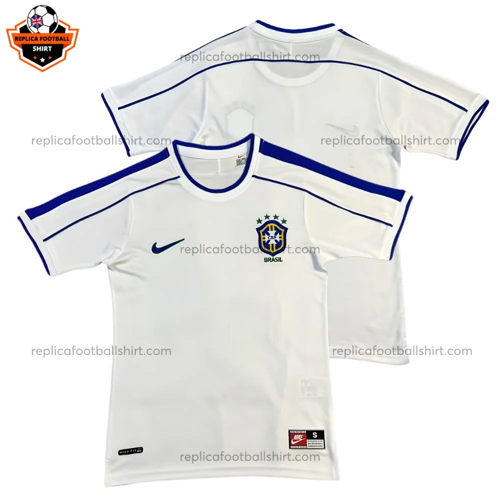 Retro Brazil Away Men Replica Football Shirt 1998