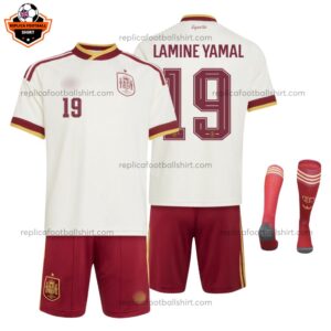 Spain World Cup 2026 LAMINE YAMAL 19 Home Kid Replica Football Kit