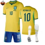 Brazil World Cup 2026 NEYMAR JR. 10 Home Kid Replica Football Kit