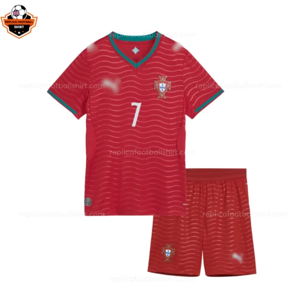 Portugal World Cup 2026 RONALDO 7 Home Kid Replica Football Kit