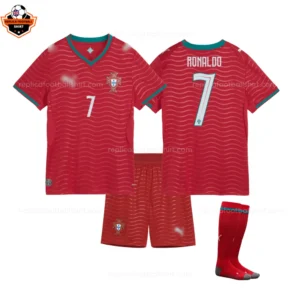 Portugal World Cup 2026 RONALDO 7 Home Kid Replica Football Kit