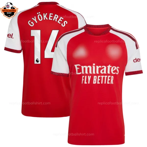 Arsenal Home Men Replica Football Shirt 2026/27 Gyökeres 14 Printed