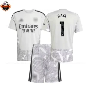 Arsenal Goalkeeper Kid Replica Football Kit 2026/27 RAYA 1 Printed