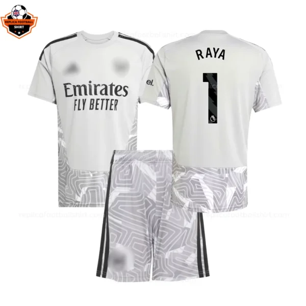 Arsenal Goalkeeper Kid Replica Football Kit 2026/27 RAYA 1 Printed