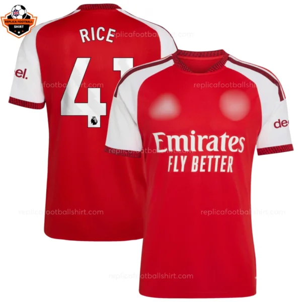 Arsenal Home Men Replica Football Shirt 2026/27 RICE 41 Printed