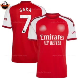 Arsenal Home Men Replica Football Shirt 2026/27 SAKA 7 Printed