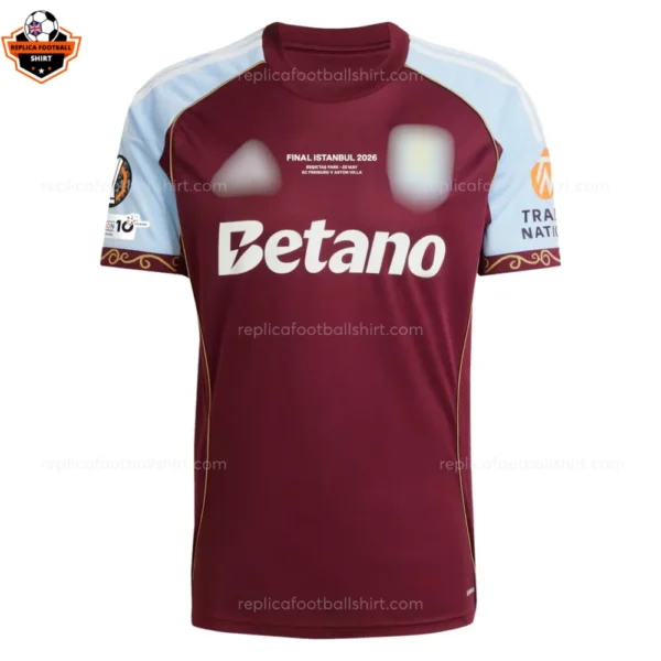 Aston Villa Home UEFA Europa League Winners Replica Football Shirt 2025/26