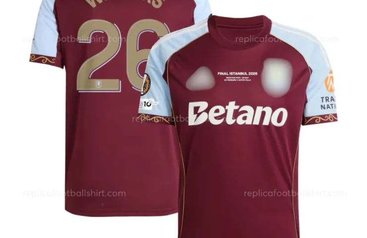 Aston Villa Home UEFA Europa League Winners Men Replica Shirt 25/26 - Over view
