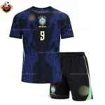 Brazil World Cup 2026 JOÃO PEDRO 9 Away Kid Replica Football Kit