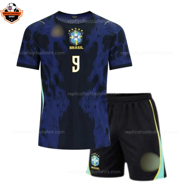 Brazil World Cup 2026 JOÃO PEDRO 9 Away Kid Replica Football Kit