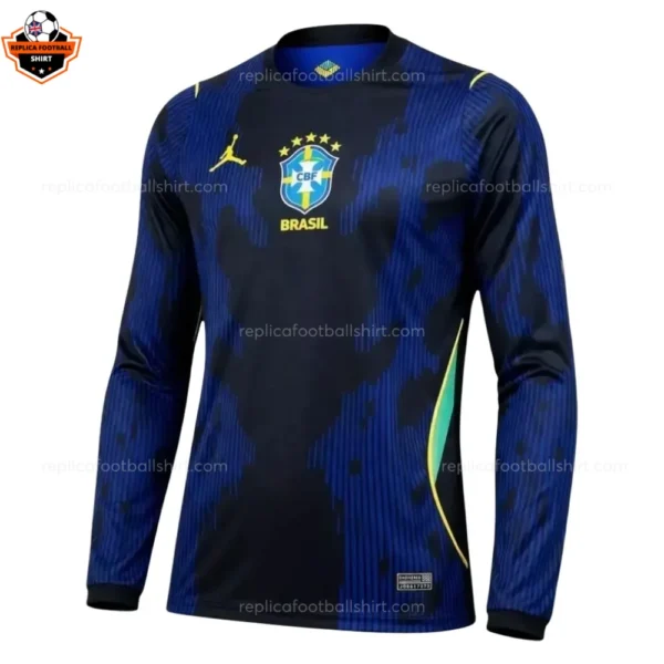 Brazil World Cup 2026 Away Long Sleeve Men Replica Football Shirt