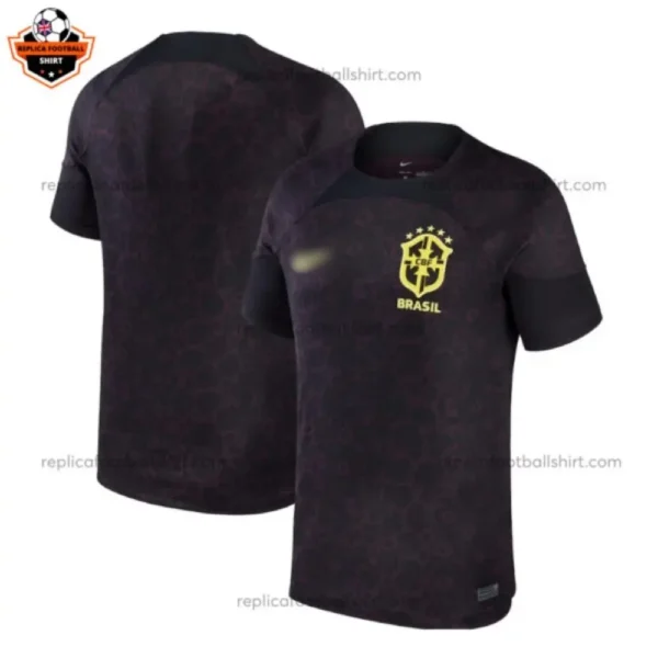 Brazil Black Goalkeeper Men Replica Football Shirt 2023