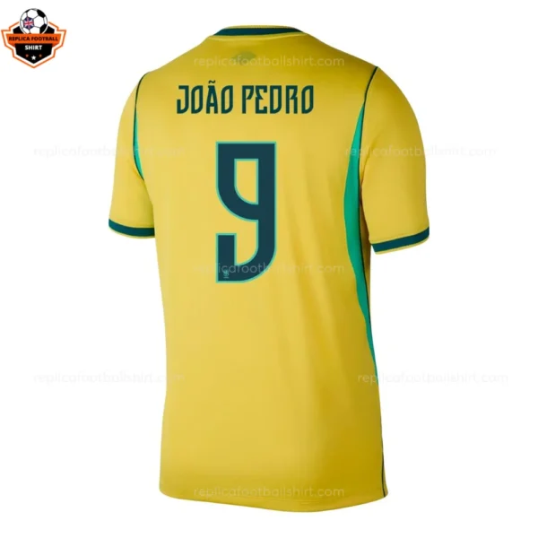 Brazil World Cup 2026 JOÃO PEDRO 9 Home Kid Replica Football Kit