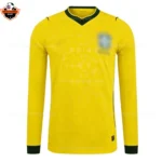 Brazil World Cup 2026 Home Long Sleeve Men Replica Football Shirt