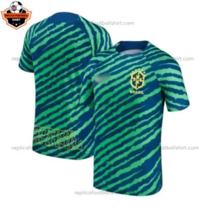 Brazil Pre-Match Top Blue World Cup Adult Replica Football Shirt 2022