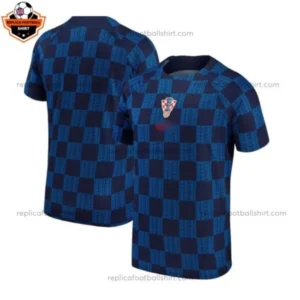 Croatia Pre-Match Top Dark Blue World Cup Men Replica Football Shirt 2022
