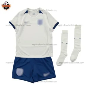 England Kids Home Stadium Replica Football Kit 2023