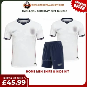 England World Cup 2026 Gift Bundle – Home Dad Shirt & Son Kit Fan-Version