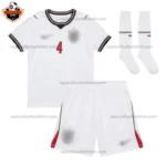 England World Cup 2026 RICE 4 Home Kid Replica Football Kit